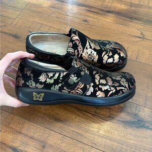 Alegria Kara Comfort Clogs Floral Royal Copper KAR-557X Women's 41 US 10.5-11